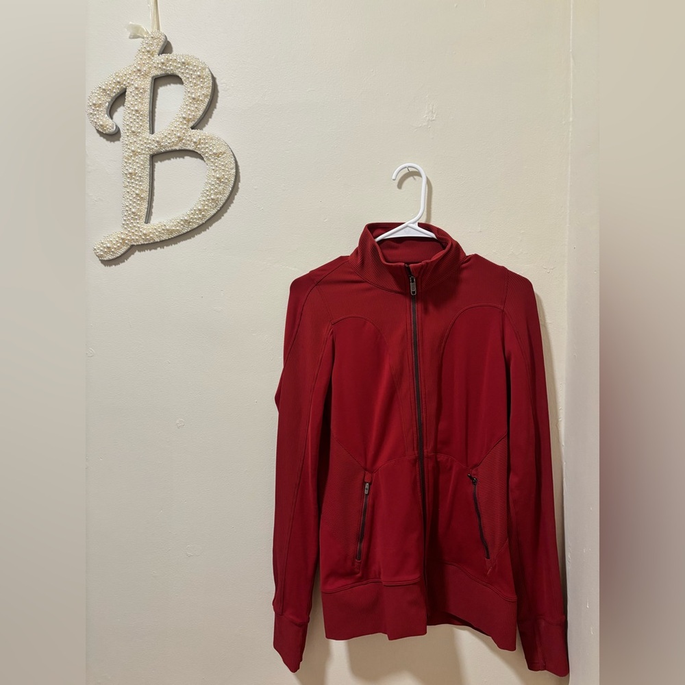 Lululemon Women's Red Zip-Up Jacket